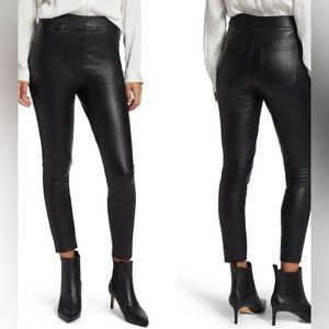 Spanx faux leather leggings, pockets/imitate real leather pants amazing